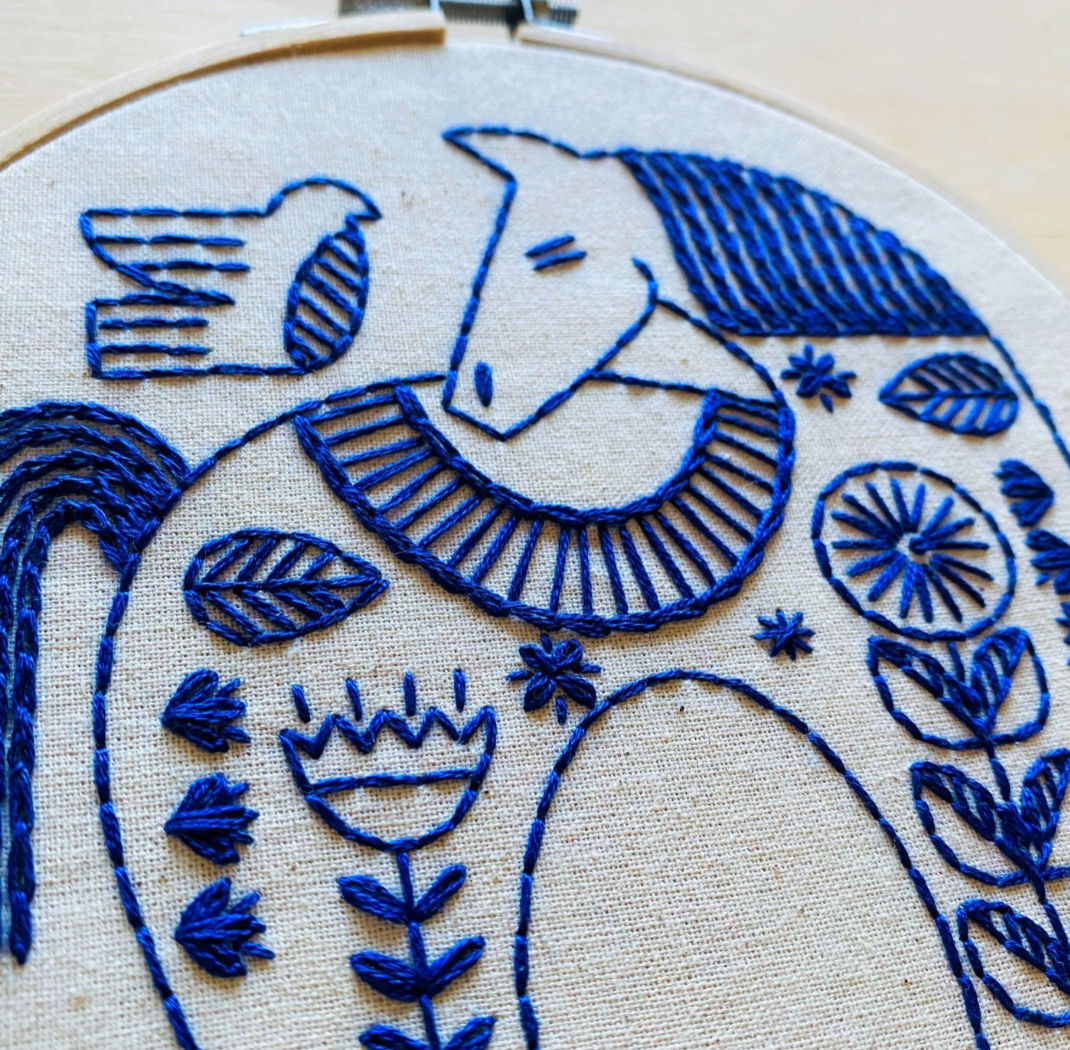 DIY Hygge Horse Complete Embroidery Kit