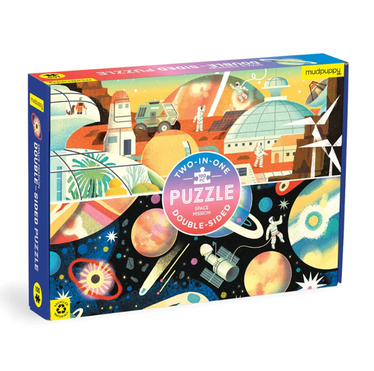 Space Mission Double Sided Puzzle