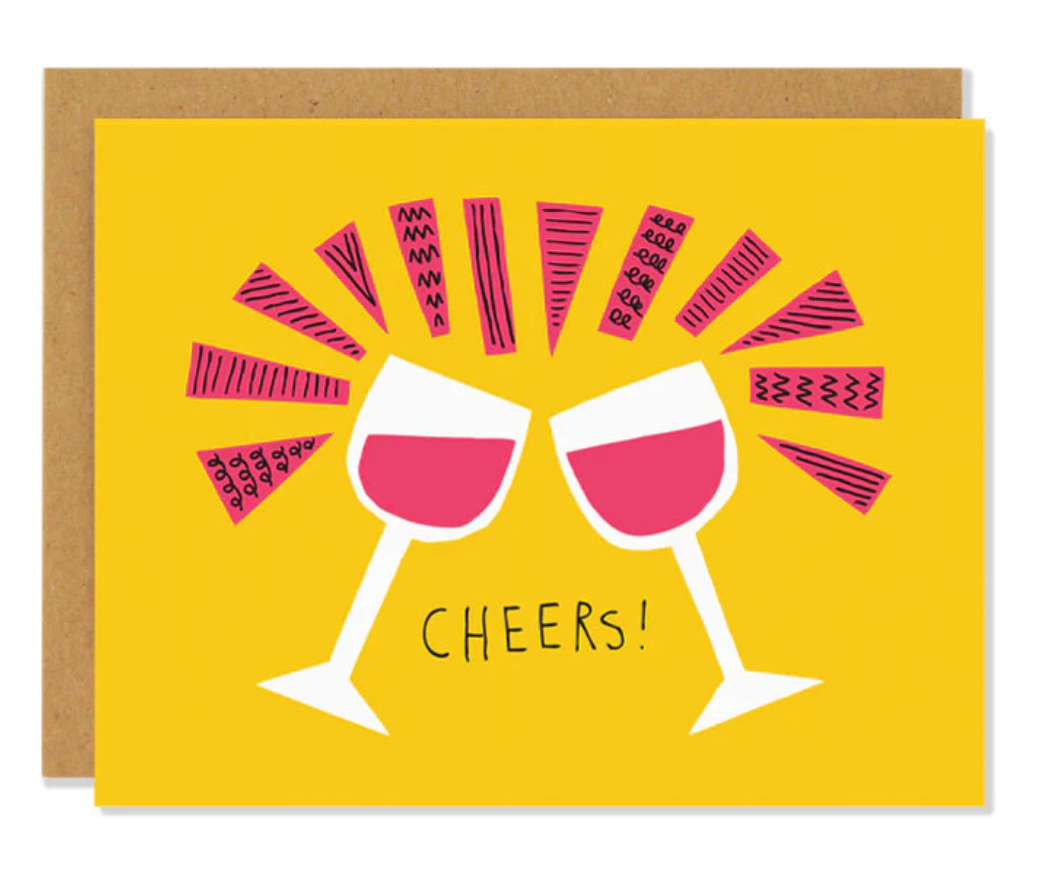 Wine Cheers Greeting Card