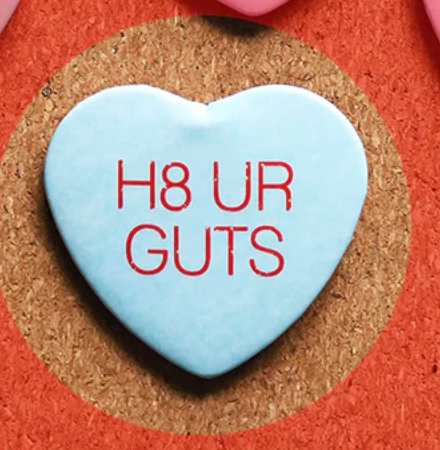 H8 Ur Guts Candy Heart Button