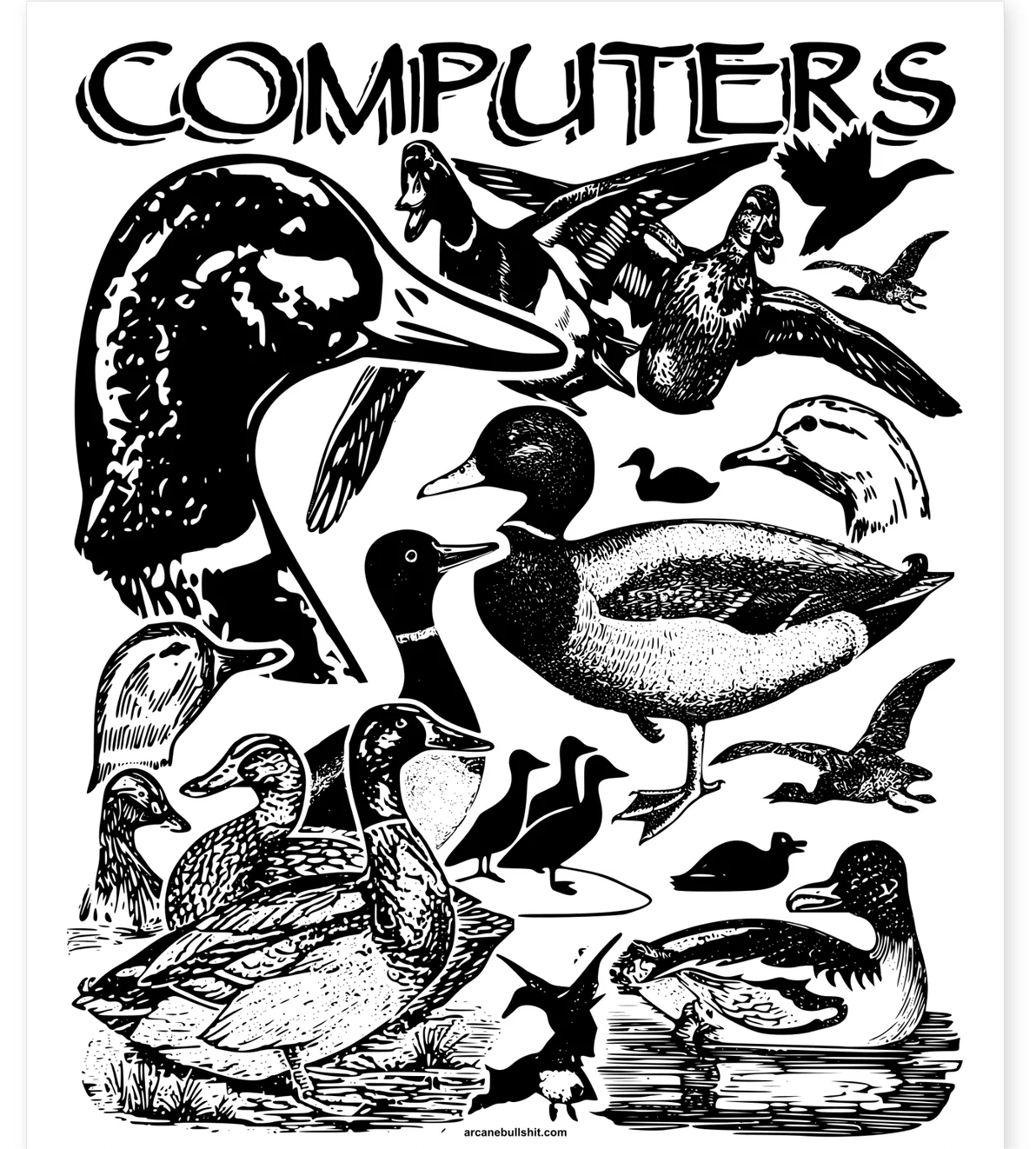 Computers Risograph Print