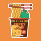 Curry Noodles Vinyl Sticker
