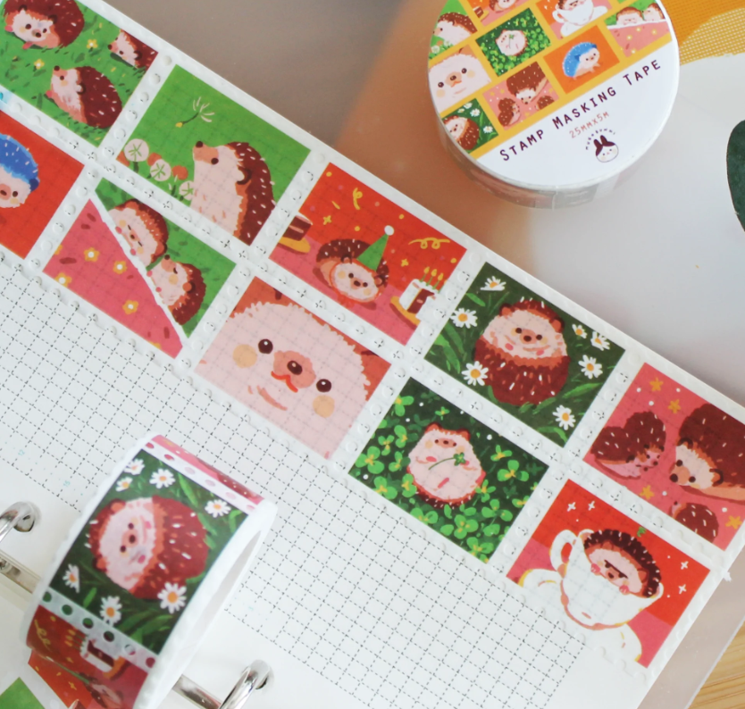 Hedgehog Stamp Washi Tape