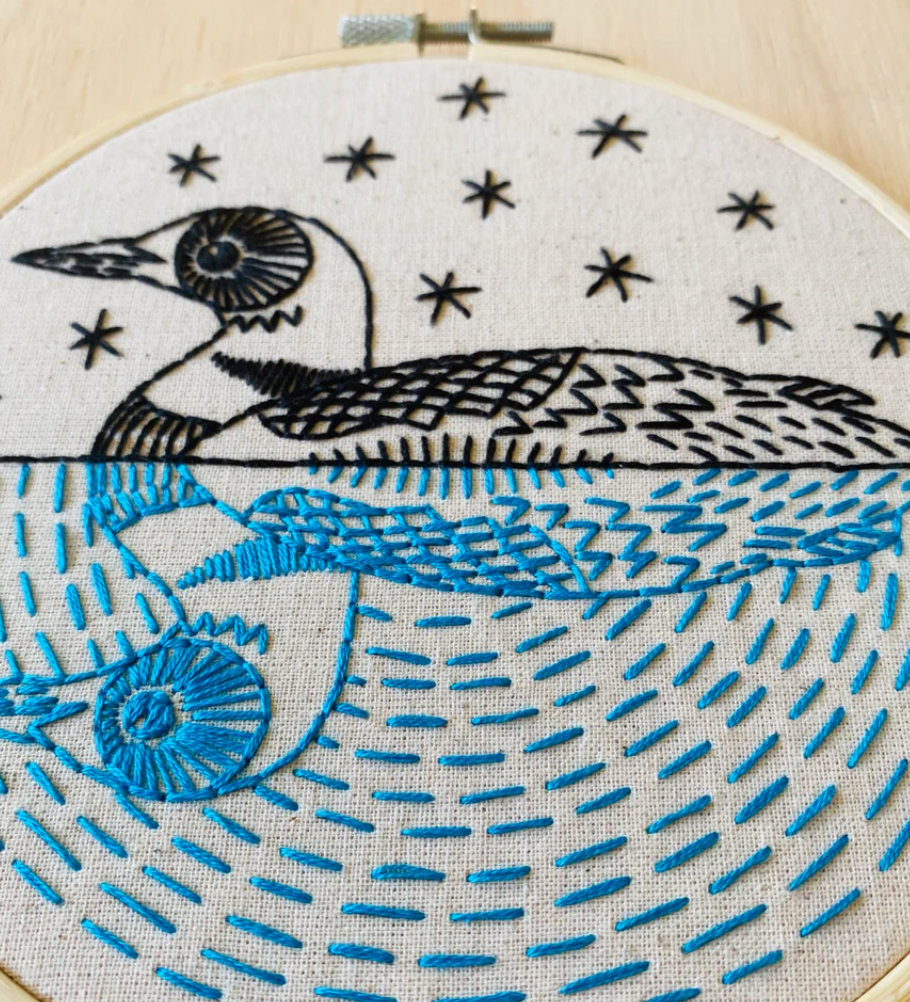 DIY Loon Complete Embroidery Kit