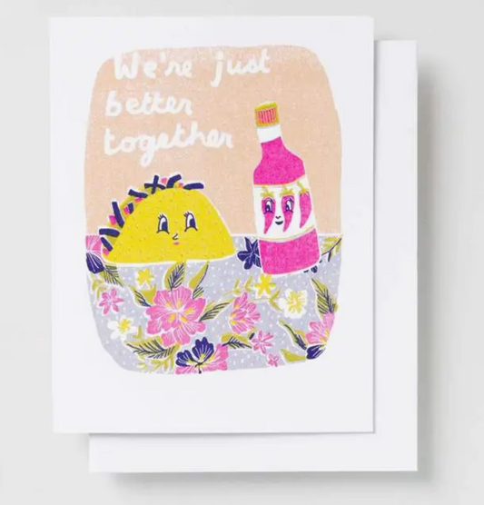 Better Together Taco Valentine's Day Greeting Card