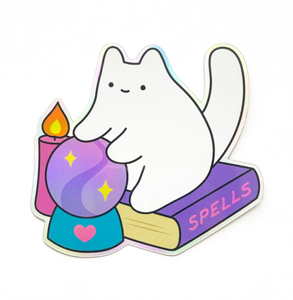 Magic Shop Cat Vinyl Sticker