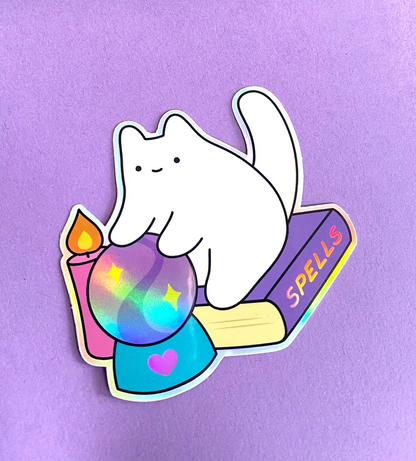 Magic Shop Cat Vinyl Sticker
