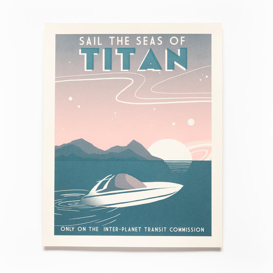 Titan Screen Printed Poster