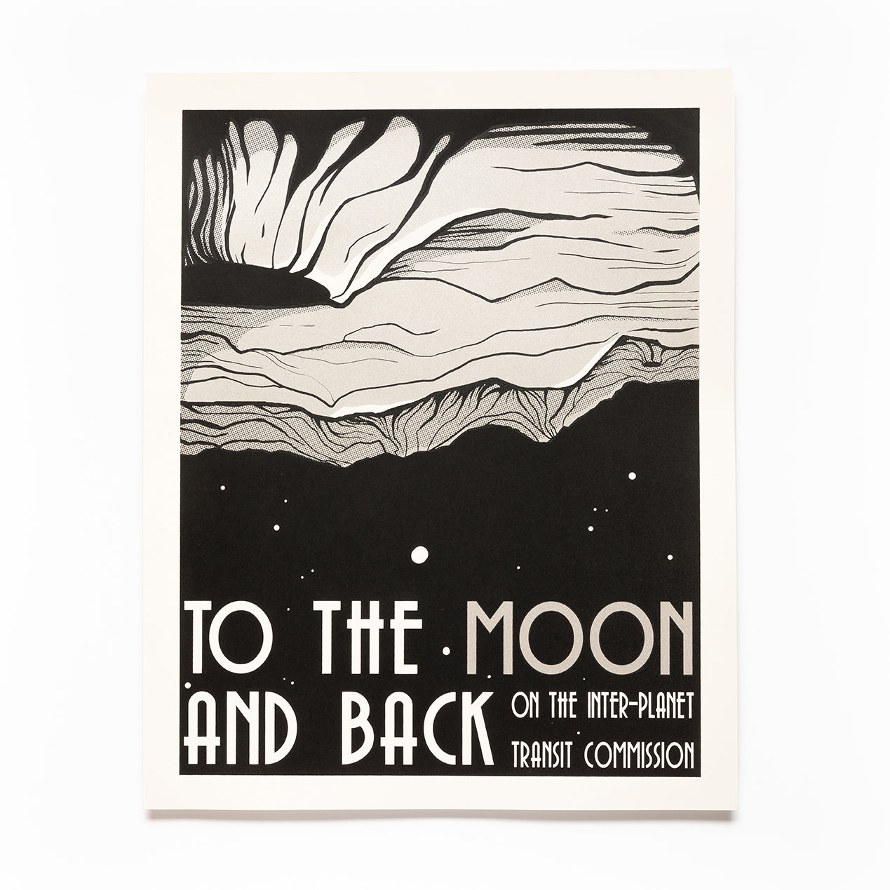To The Moon and Back Screen Printed Poster