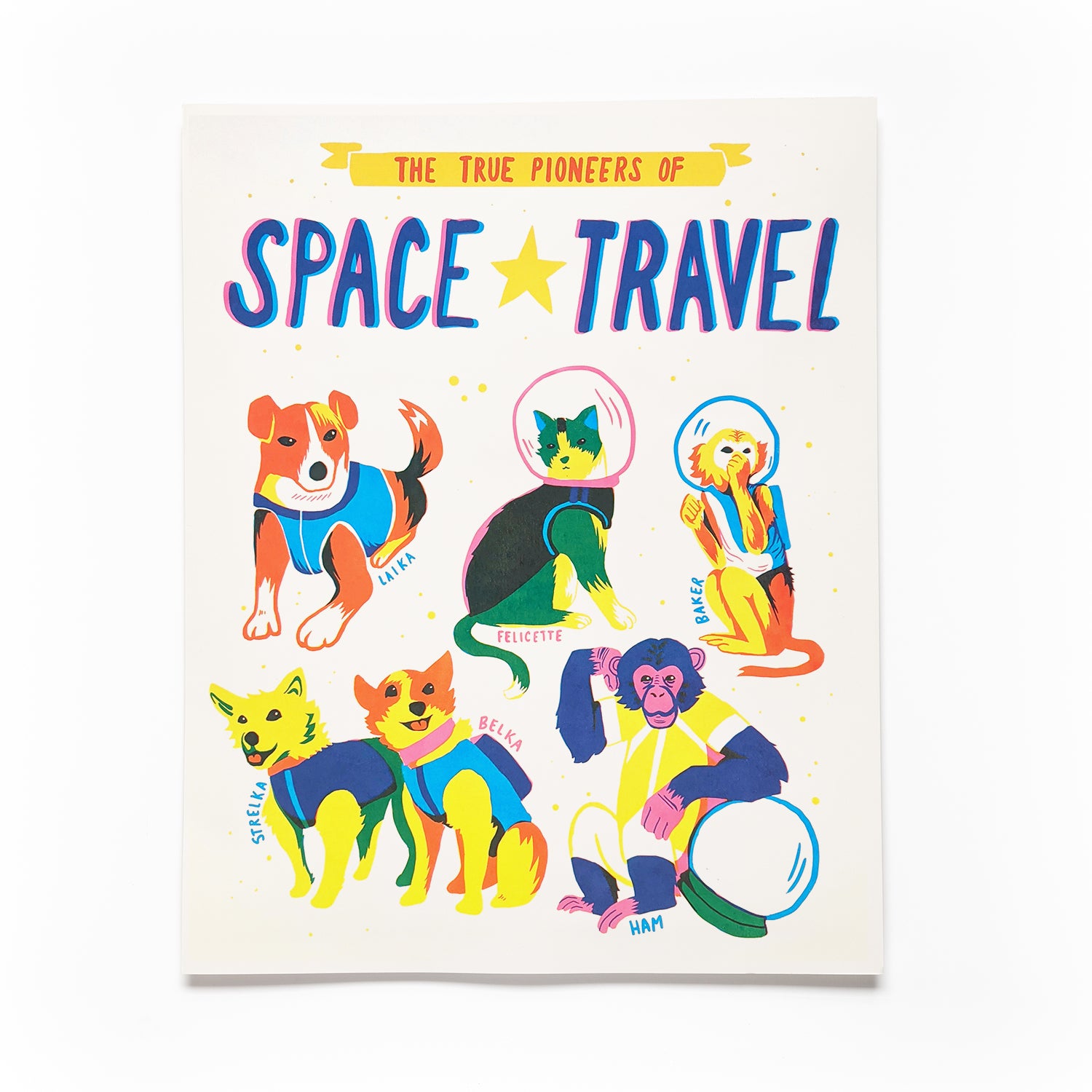 The True Pioneers of Space Travel Screen Printed Poster – Secret