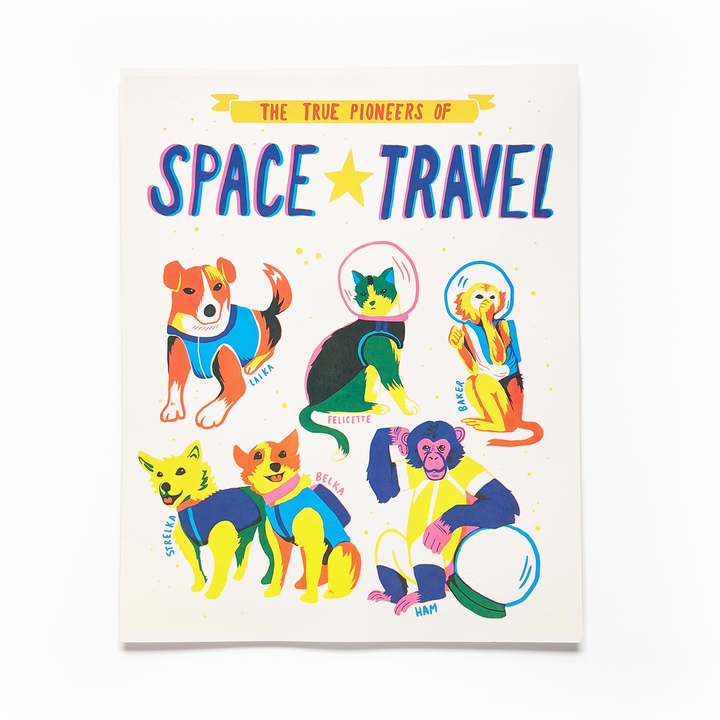 The True Pioneers of Space Travel Screen Printed Poster