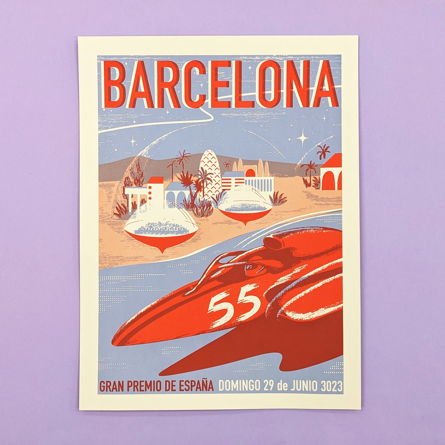 Barcelona Grand Prix Screen Print