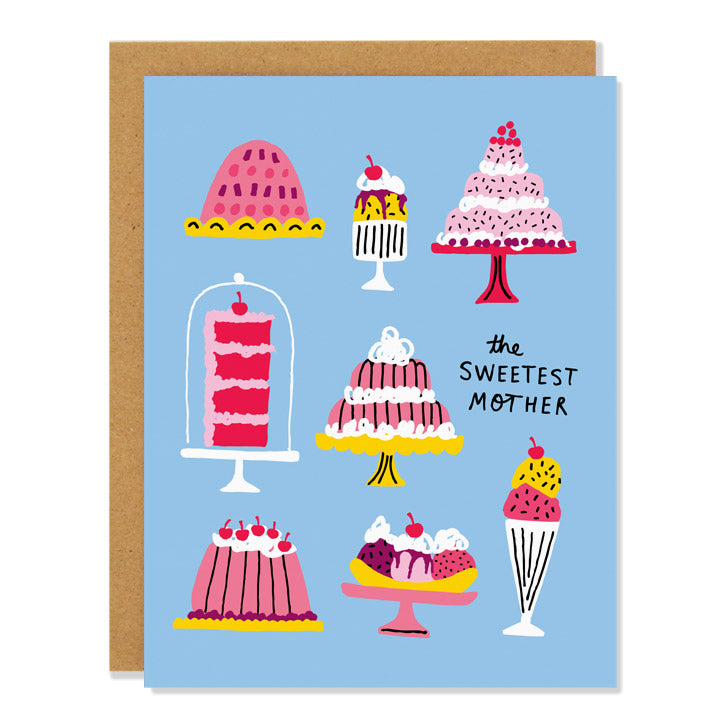 'Sweetest Mom' Mother's Day Greeting Card